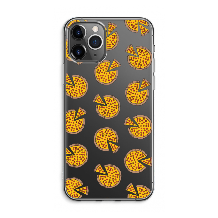 CaseCompany You Had Me At Pizza: iPhone 11 Pro Max Transparant Hoesje