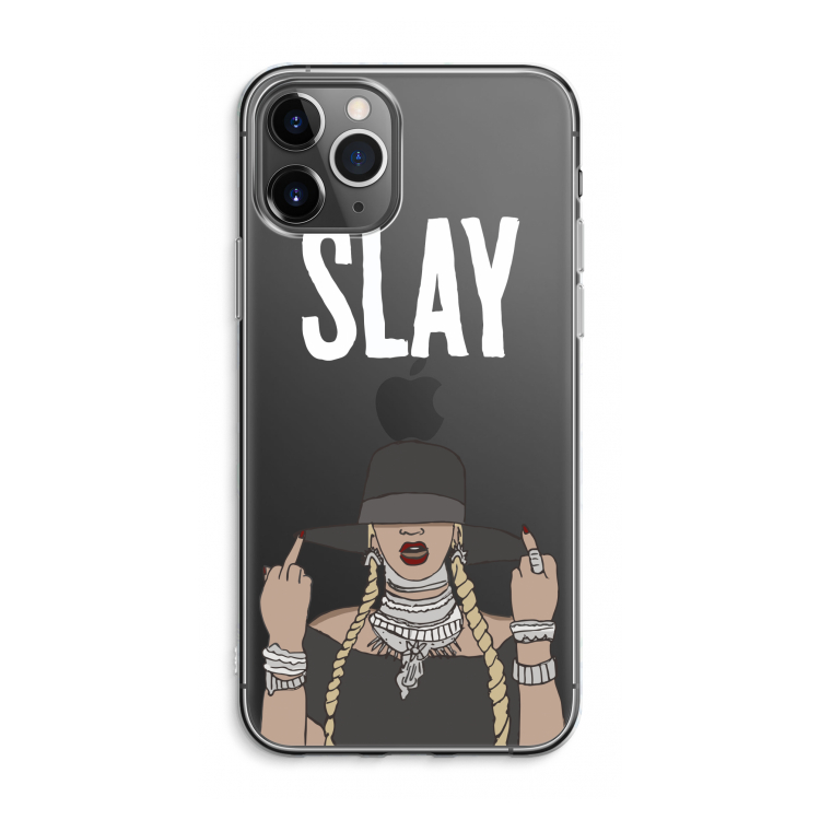 CaseCompany Slay All Day: iPhone 11 Pro Max Transparant Hoesje