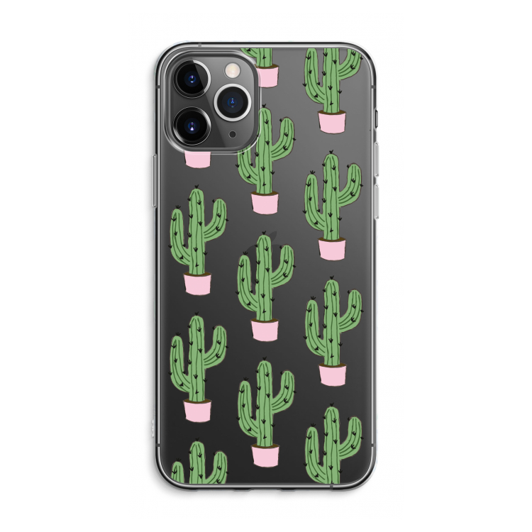 Cactus Lover: iPhone 11 Pro Max Transparant Hoesje