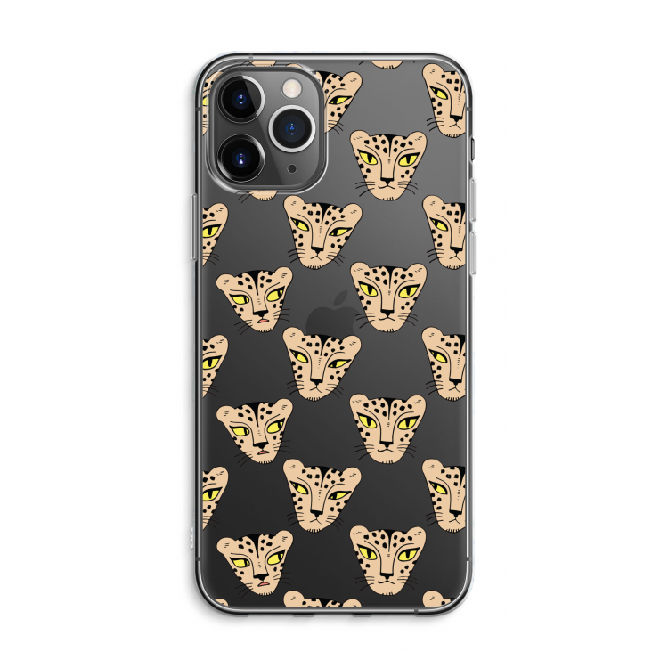 CaseCompany Tijger: iPhone 11 Pro Max Transparant Hoesje