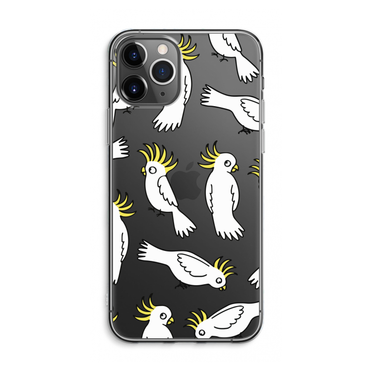 CaseCompany Papegaai: iPhone 11 Pro Max Transparant Hoesje