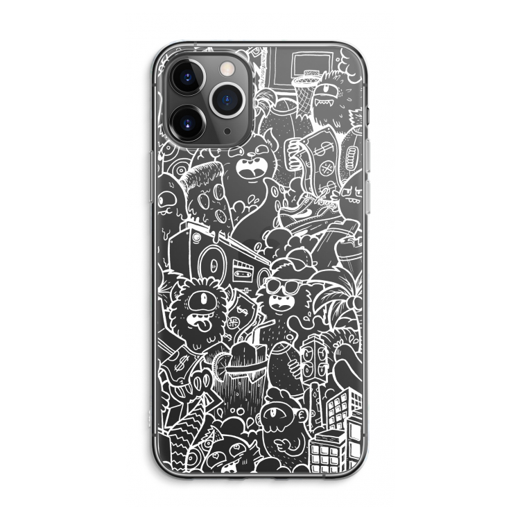 CaseCompany Vexx City #2: iPhone 11 Pro Max Transparant Hoesje