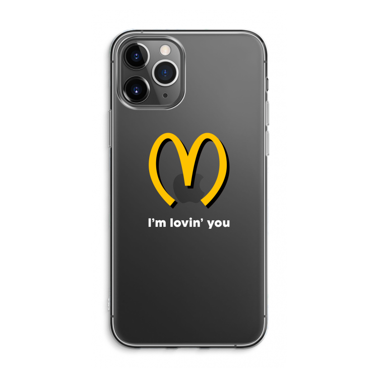 I'm lovin' you: iPhone 11 Pro Max Transparant Hoesje