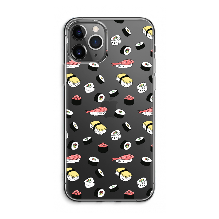 CaseCompany Sushi time: iPhone 11 Pro Max Transparant Hoesje