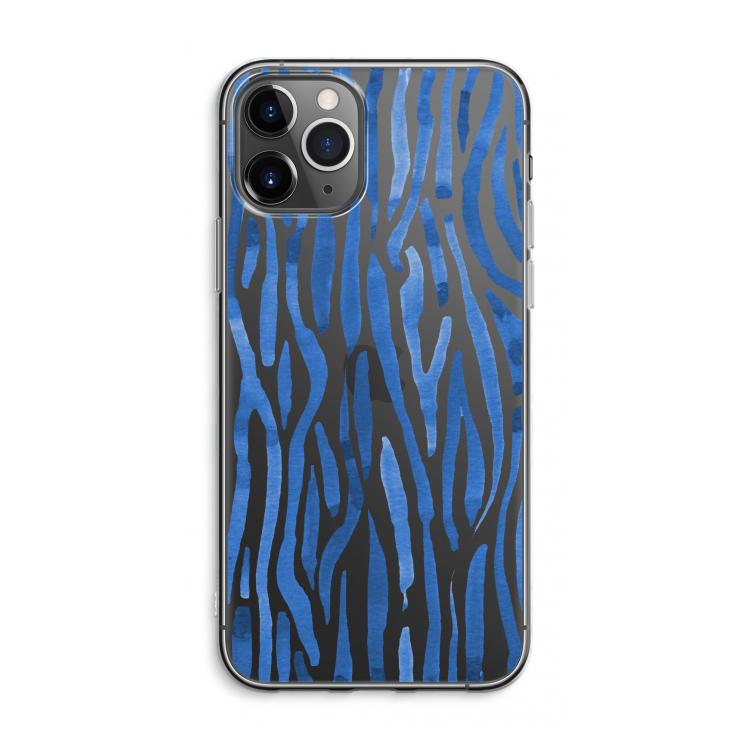 CaseCompany Blauwe nerven: iPhone 11 Pro Max Transparant Hoesje