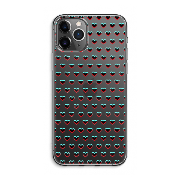 Hartjes: iPhone 11 Pro Max Transparant Hoesje