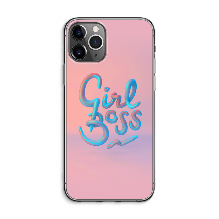 Girl boss: iPhone 11 Pro Max Transparant Hoesje