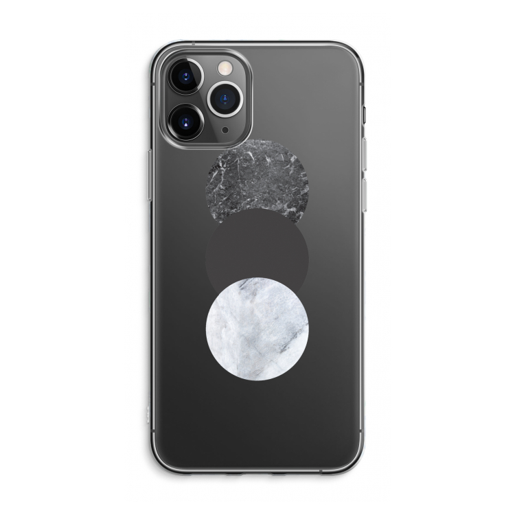 Marmeren cirkels: iPhone 11 Pro Max Transparant Hoesje
