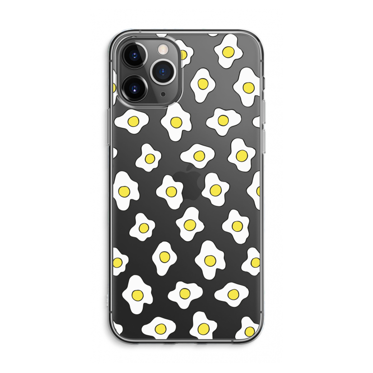 CaseCompany Spiegeleitjes: iPhone 11 Pro Max Transparant Hoesje
