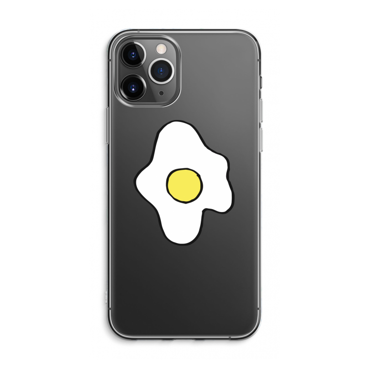 CaseCompany Spiegelei: iPhone 11 Pro Max Transparant Hoesje