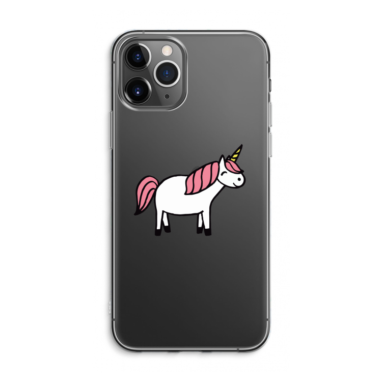 Eenhoorn: iPhone 11 Pro Max Transparant Hoesje