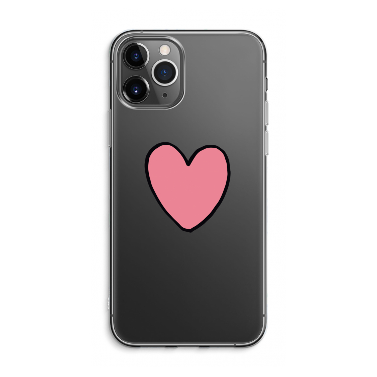 Hartje: iPhone 11 Pro Max Transparant Hoesje