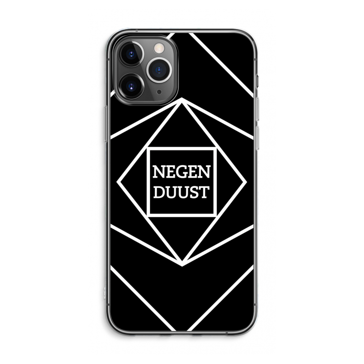 CaseCompany Negenduust geometrisch: iPhone 11 Pro Max Transparant Hoesje