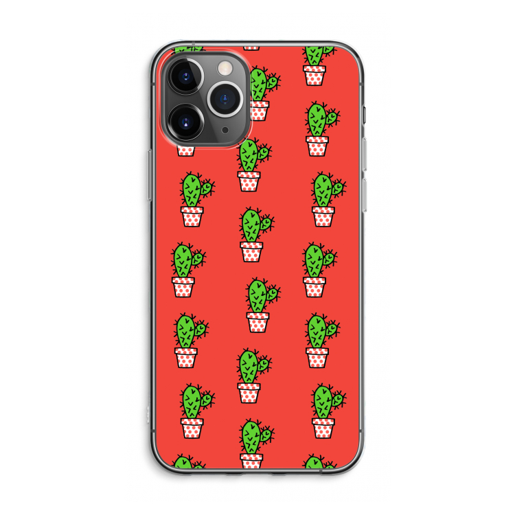 Mini cactus: iPhone 11 Pro Max Transparant Hoesje