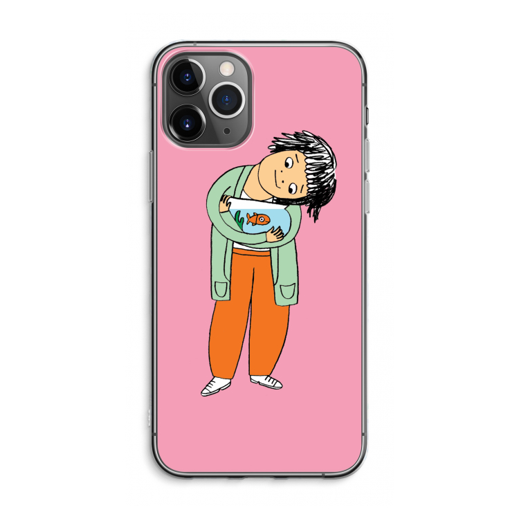 CaseCompany Visknuffel: iPhone 11 Pro Max Transparant Hoesje