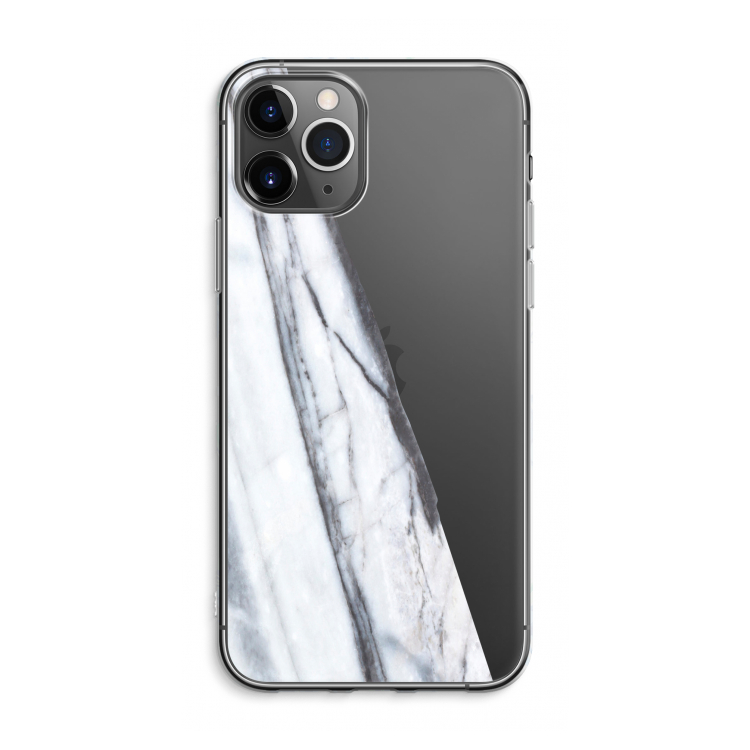 Gestreepte marmer: iPhone 11 Pro Max Transparant Hoesje