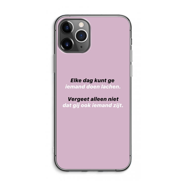 gij zijt ook iemand: iPhone 11 Pro Max Transparant Hoesje