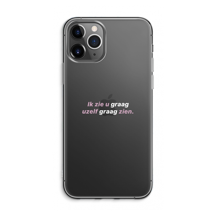 CaseCompany uzelf graag zien: iPhone 11 Pro Max Transparant Hoesje