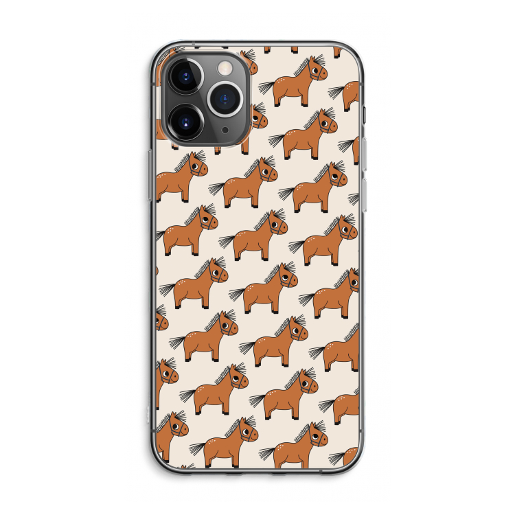 CaseCompany Pony: iPhone 11 Pro Max Transparant Hoesje