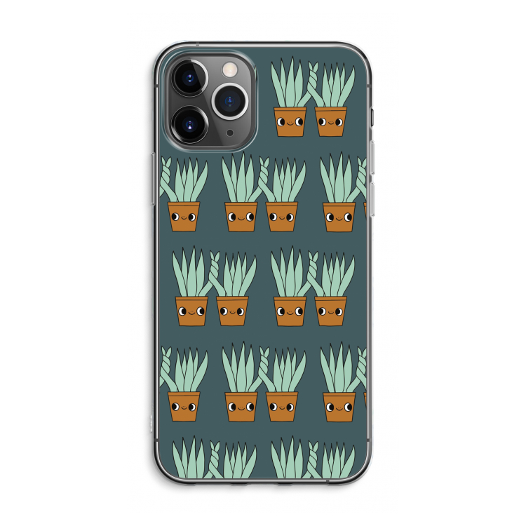 CaseCompany Sansevieria: iPhone 11 Pro Max Transparant Hoesje