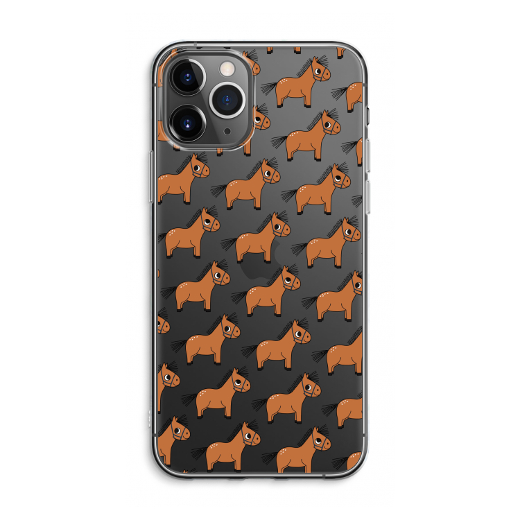 CaseCompany Pony: iPhone 11 Pro Max Transparant Hoesje