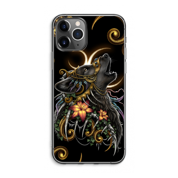 Huilende Wolf: iPhone 11 Pro Max Transparant Hoesje