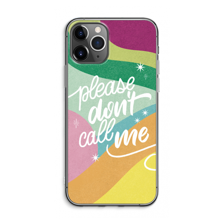 Don't call: iPhone 11 Pro Max Transparant Hoesje