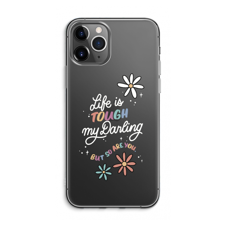 CaseCompany Tough Life: iPhone 11 Pro Max Transparant Hoesje
