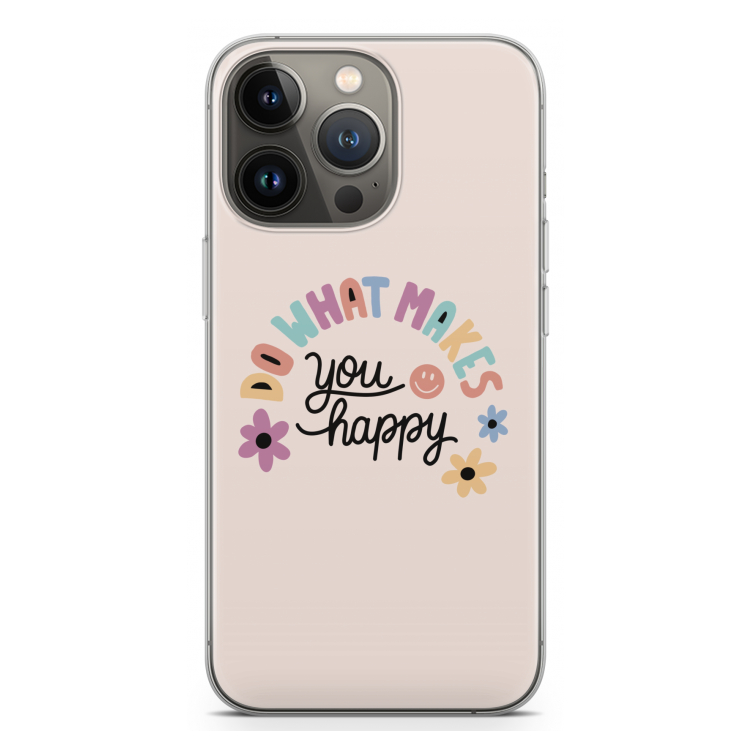 Happy days: iPhone 13 Pro Transparant Hoesje