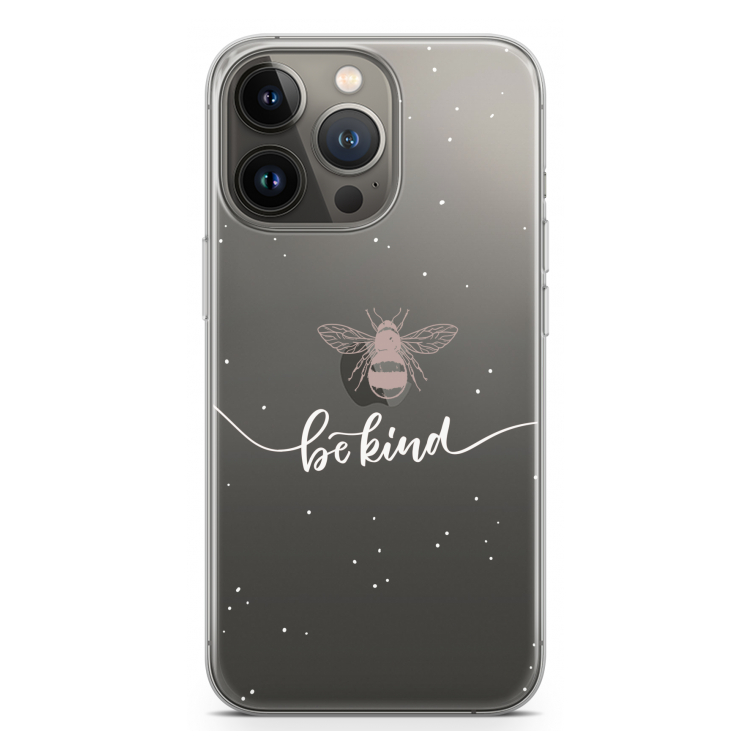 Be(e) kind: iPhone 13 Pro Transparant Hoesje