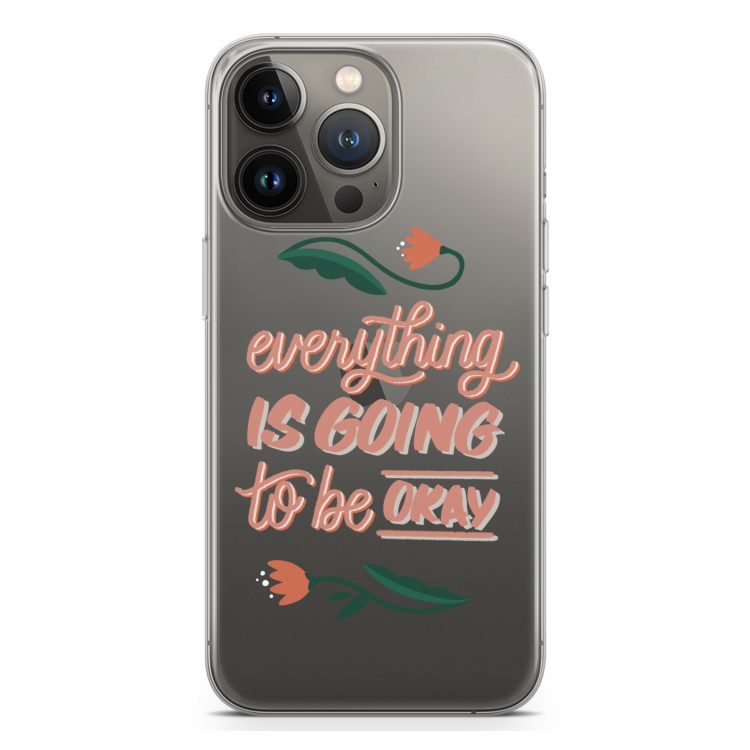 Optimistic flower girl: iPhone 13 Pro Transparant Hoesje