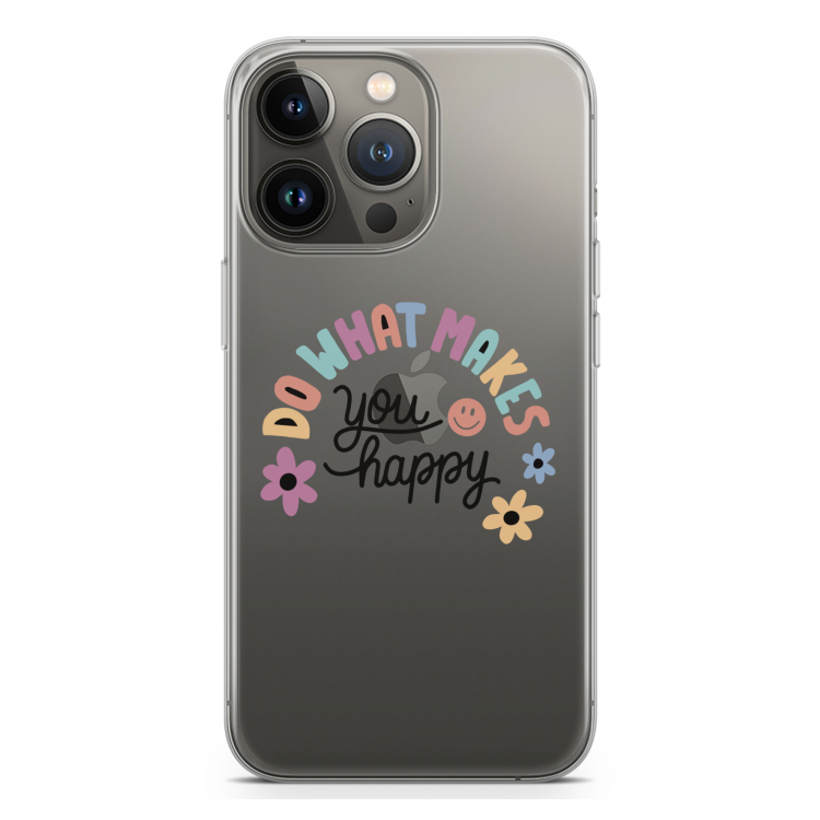 Happy days: iPhone 13 Pro Transparant Hoesje