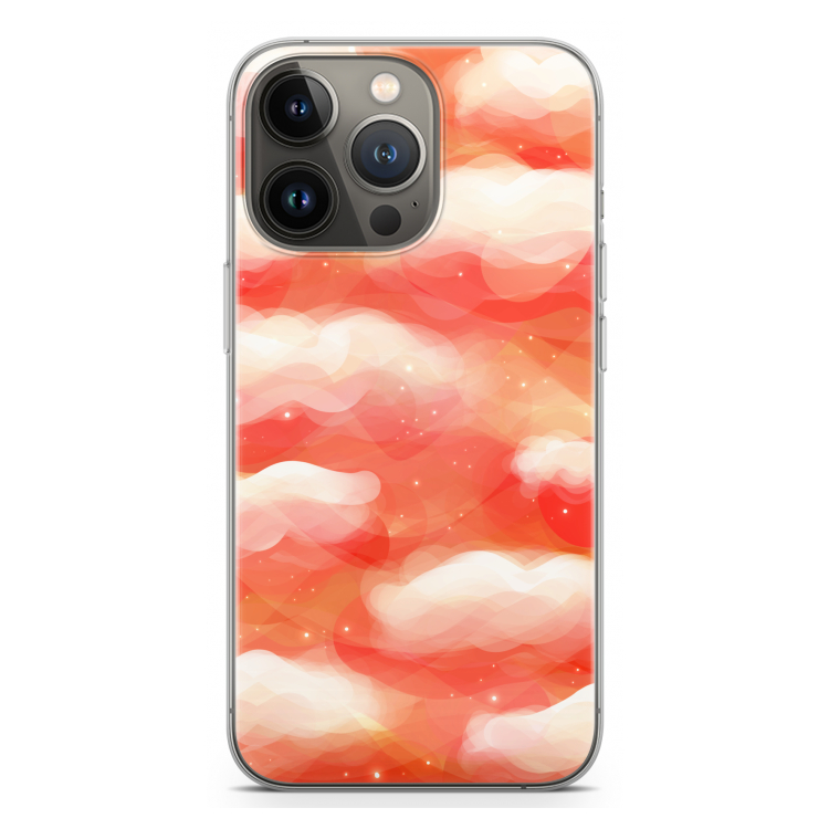 Lichte Wolken: iPhone 13 Pro Transparant Hoesje