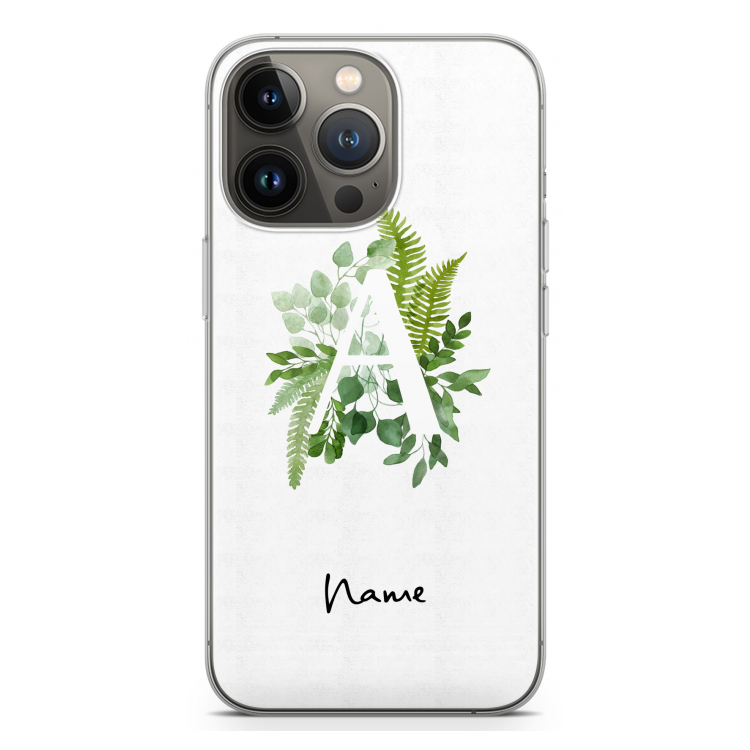 Green Brush: iPhone 13 Pro Transparant Hoesje