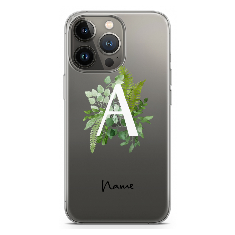 Green Brush: iPhone 13 Pro Transparant Hoesje