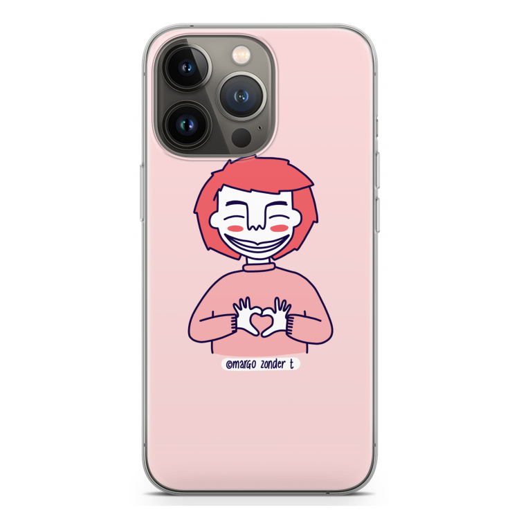 Hartje: iPhone 13 Pro Transparant Hoesje