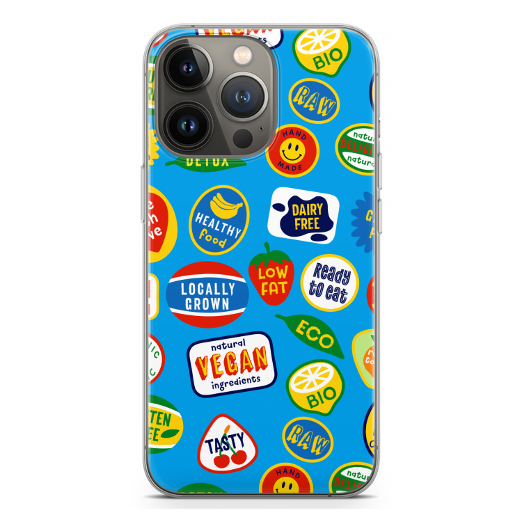 Fruitsticker: iPhone 13 Pro Transparant Hoesje