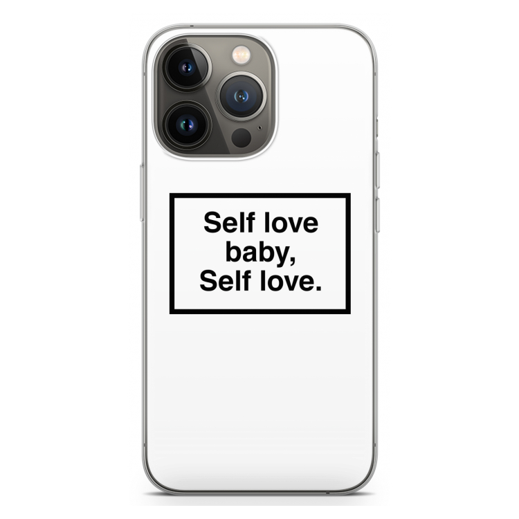 Self love: iPhone 13 Pro Transparant Hoesje