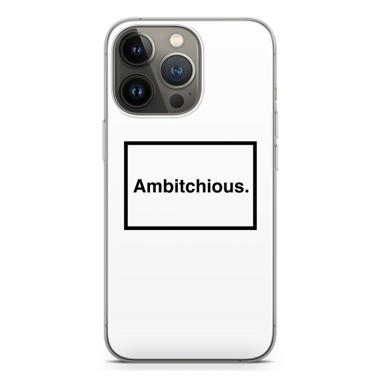 Ambitchious: iPhone 13 Pro Transparant Hoesje