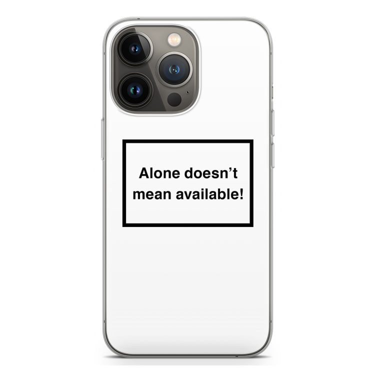 Alone: iPhone 13 Pro Transparant Hoesje