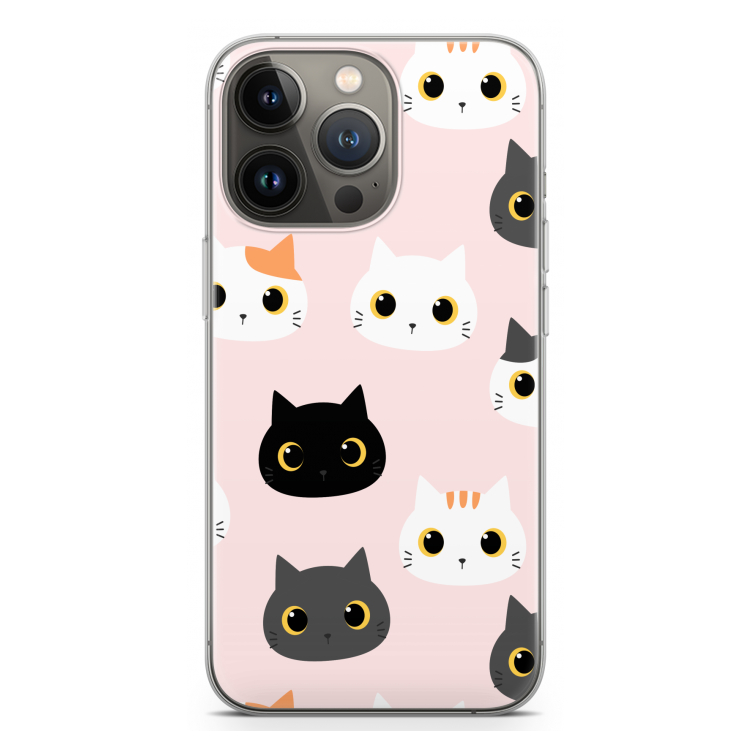 Katten: iPhone 13 Pro Transparant Hoesje