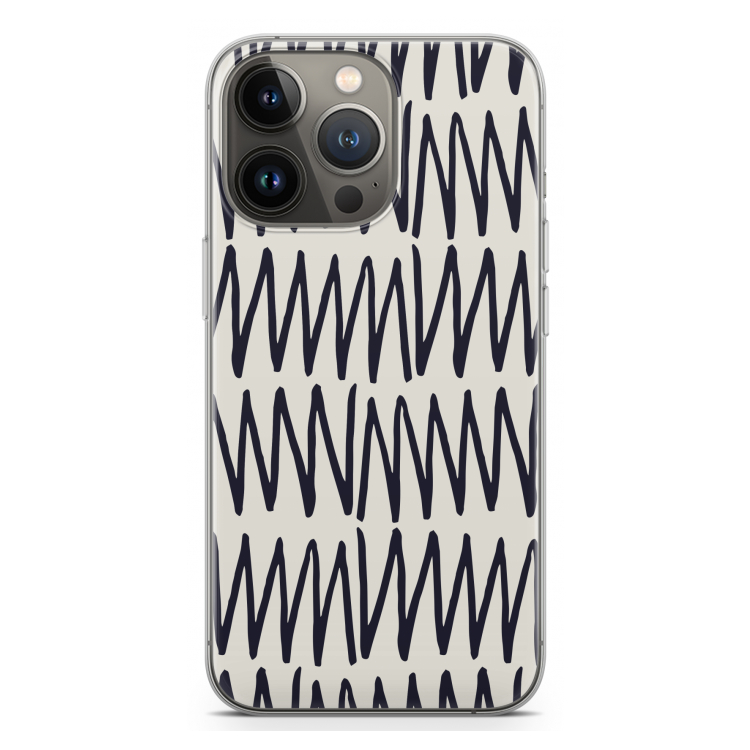 Marrakech Zigzag: iPhone 13 Pro Transparant Hoesje