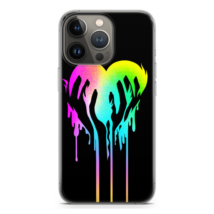 Hold My Heart: iPhone 13 Pro Transparant Hoesje