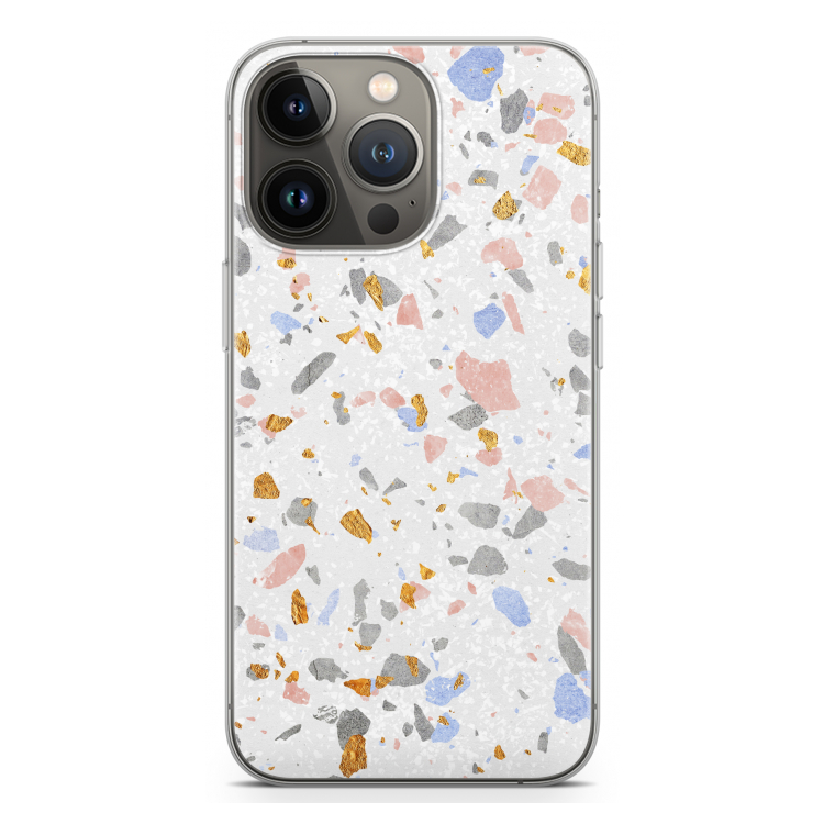 Terrazzo N°8: iPhone 13 Pro Transparant Hoesje