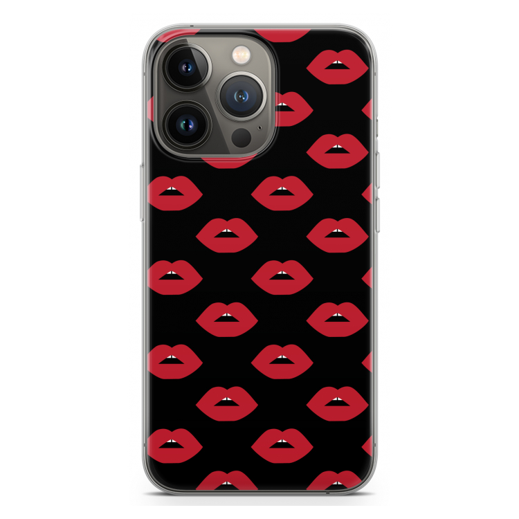 Lips: iPhone 13 Pro Transparant Hoesje
