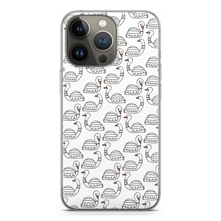 Zwanen: iPhone 13 Pro Transparant Hoesje