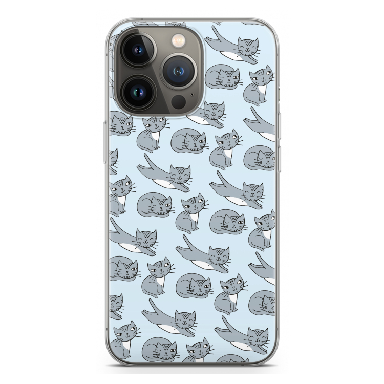 Poezen: iPhone 13 Pro Transparant Hoesje