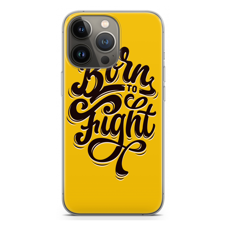 Born to Fight: iPhone 13 Pro Transparant Hoesje