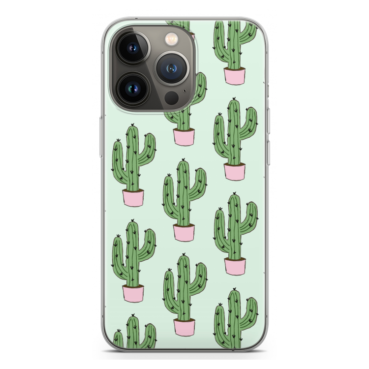 Cactus Lover: iPhone 13 Pro Transparant Hoesje