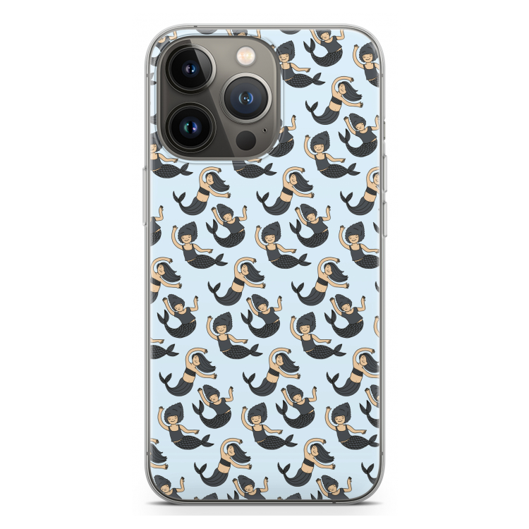 Zeemeermin: iPhone 13 Pro Transparant Hoesje